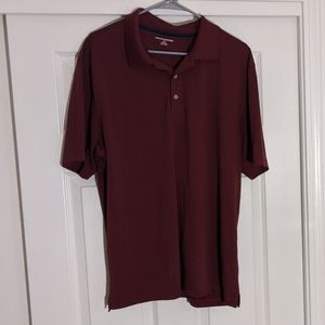 Amazon Essentials maroon Men's golf shirt sz large